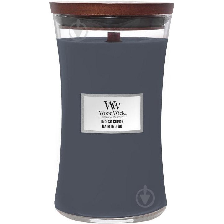 WoodWick Свеча ароматическая  Large Indigo Suede 609г (5038581121390) - зображення 1