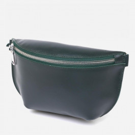 SHVIGEL Женская поясная сумка кожаная  leather-16390 Зеленая