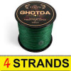  Super Braid Ghotda / 4X / Green / 0.13mm 300m 5.4kg - зображення 1