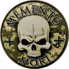   АРТ ІДЕЯ MEMENTO MORI!, ПВХ с липучкой, масло пиксель, круглый, диам.63 мм