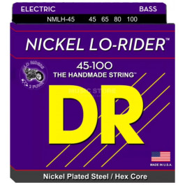 DR Струны для бас-гитары MLH-45 Lo-Rider Stainless Steel Medium - Light 4-String Bass 45/100