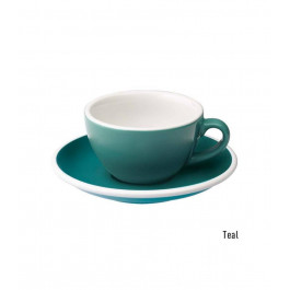 Loveramics Чашка и блюдце под кофе с молоком  Egg Flat White, 150 мл, Teal (C088-61BTE)