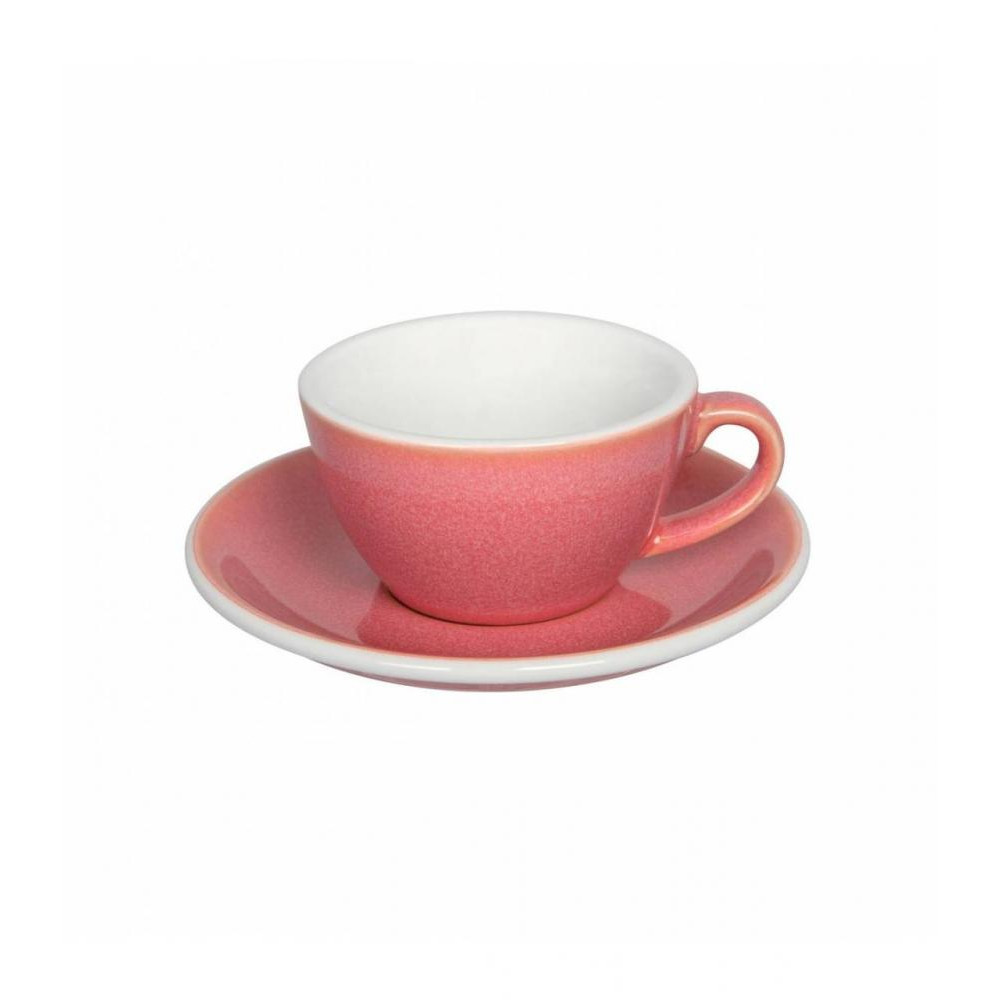 Loveramics Чашка и блюдце под кофе с молоком  Egg Flat White, 150 мл, Berry (C088-128BBE) - зображення 1