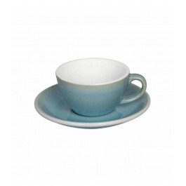 Loveramics Чашка и блюдце под кофе с молоком  Egg Flat White, 150 мл, Ice Blue (C088-132BIB)