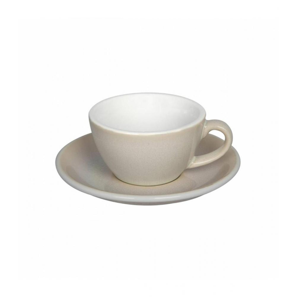 Loveramics Чашка и блюдце под кофе с молоком  Egg Flat White, 150 мл, Ivory (C088-126BIV) - зображення 1