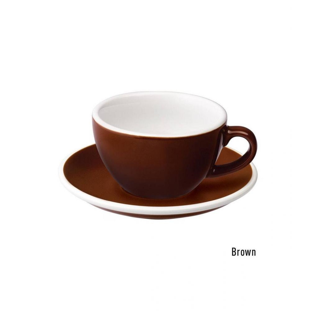 Loveramics Чашка и блюдце для капучино  Egg Cappuccino Cup & Saucer, 200 мл, Brown (C088-23BBR) - зображення 1