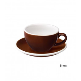 Loveramics Чашка и блюдце для капучино  Egg Cappuccino Cup & Saucer, 200 мл, Brown (C088-23BBR)