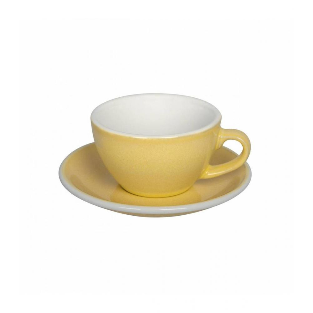 Loveramics Чашка и блюдце для капучино  Egg Cappuccino Cup & Saucer, 200 мл, Butter Cup (C088-123BBC) - зображення 1