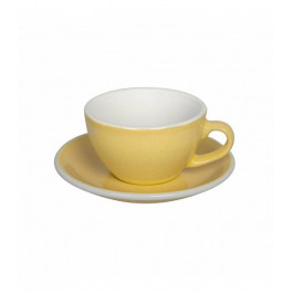   Loveramics Чашка и блюдце для капучино  Egg Cappuccino Cup & Saucer, 200 мл, Butter Cup (C088-123BBC)