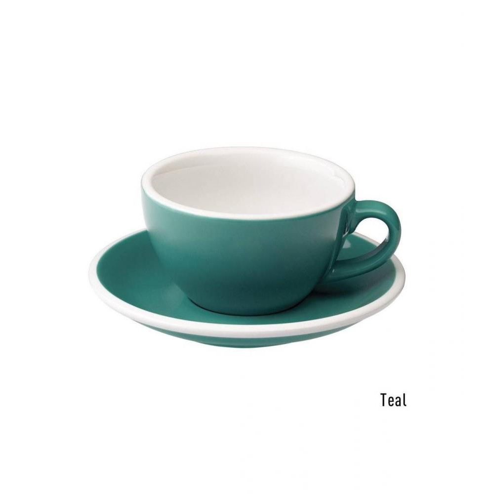 Loveramics Чашка и блюдце для капучино  Egg Cappuccino Cup & Saucer, 200 мл, Teal (C088-31BTE) - зображення 1