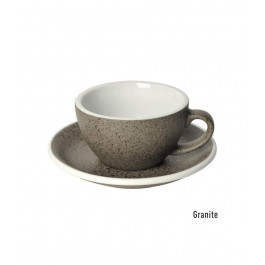   Loveramics Чашка и блюдце для капучино  Egg Cappuccino Cup & Saucer, 200 мл, Granite (C088-76BGL)