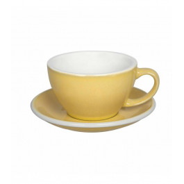 Loveramics Чашка и блюдце для латте  Egg Cafe Latte Cup & Saucer | 300 мл | Butter Cup (C088-109BBC)