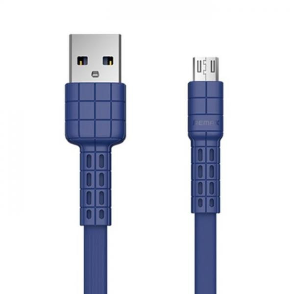 REMAX USB Cable to microUSB Armor 1m Blue (RC-116M-BLUE) - зображення 1