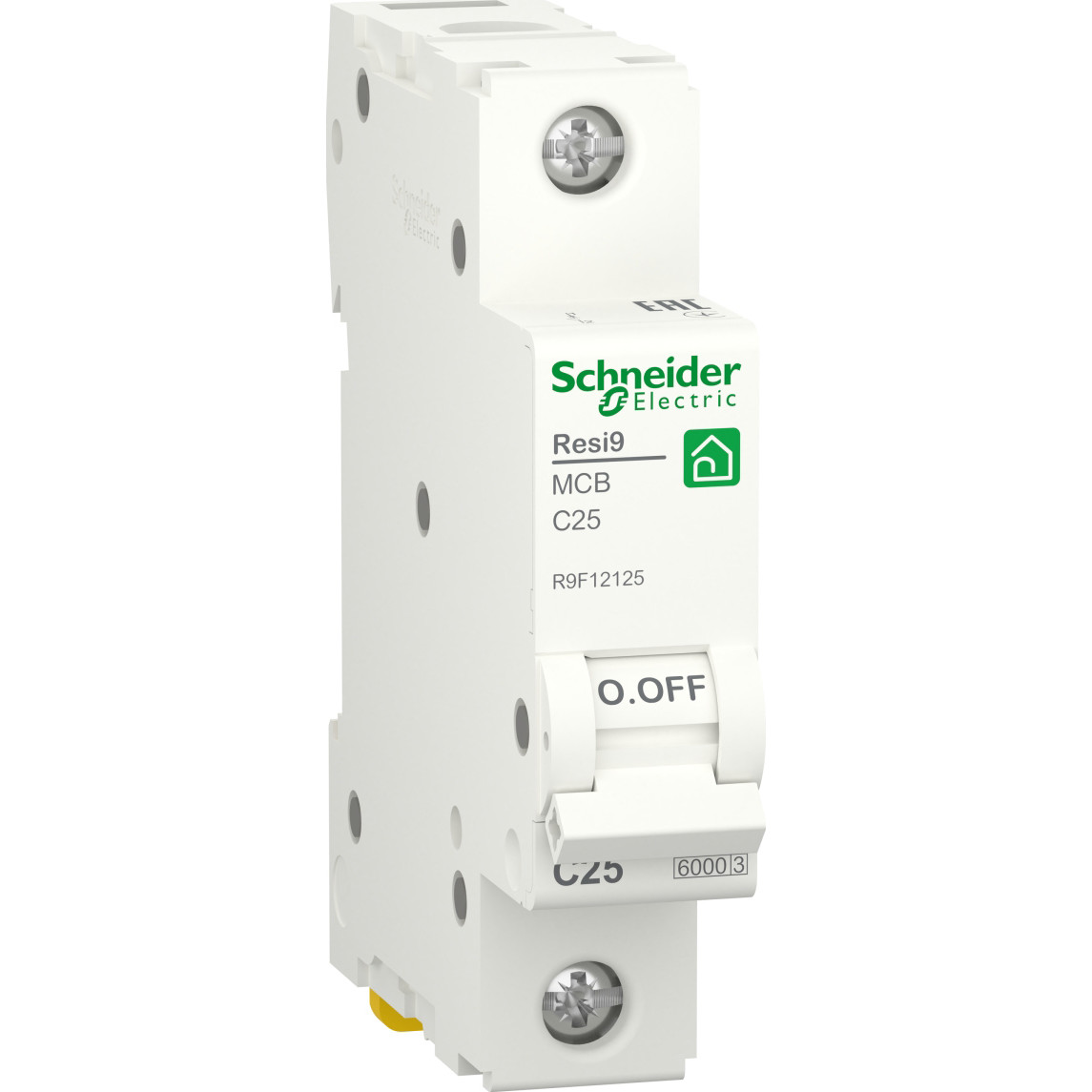 Schneider Electric Resi9 25 А, 1P, кривая С, 6кА (R9F12125) - зображення 1