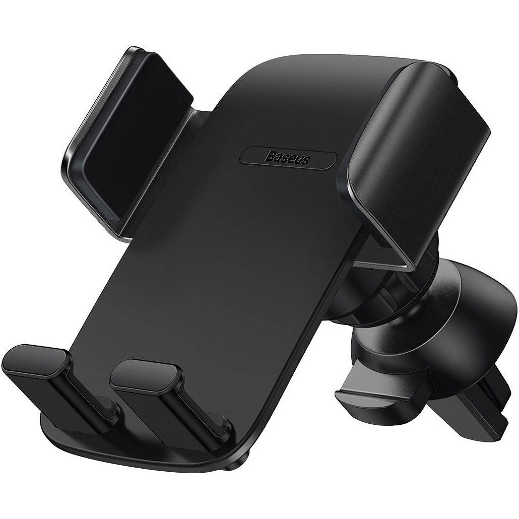 Baseus Easy Control Clamp Car Mount Holder Air Outlet Version Black (SUYK010101) - зображення 1