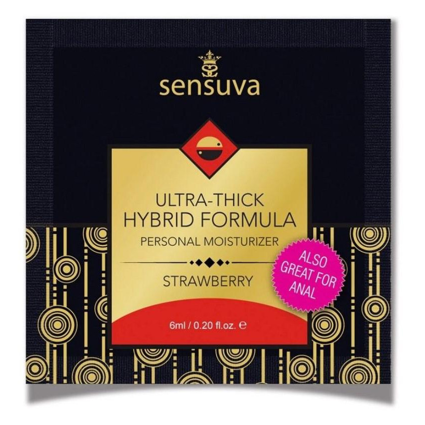 Sensuva Ultra-Thick Hybrid Formula Strawberry 6 мл (SO3386) - зображення 1