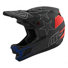 Troy Lee Designs D4 Textreme Carbon Helmet w/MIPS Freedom 2.0 / размер XL Black/Red (139777005)