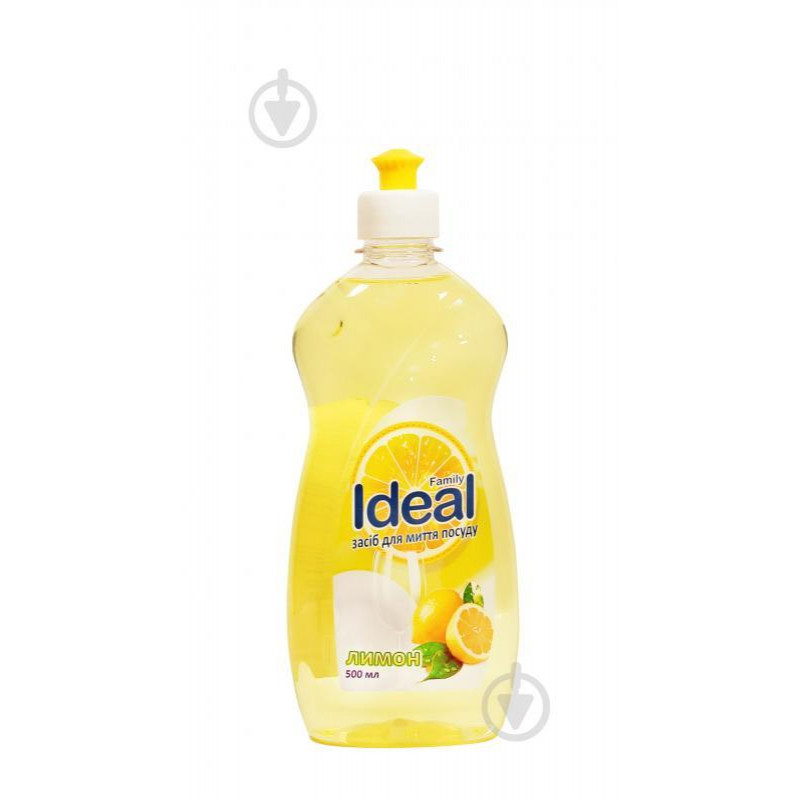 Family ideal Моющее средство для ручного мытья посуды Лимон 500л (4823097600634) - зображення 1