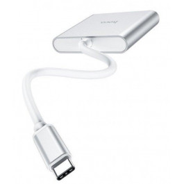 Hoco HB14 Easy to use Hub (USB3.0, HDMI, PD) Silver