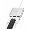 Hoco HB14 Easy to use Hub (USB3.0, HDMI, PD) Silver - зображення 2