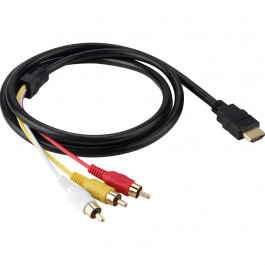 Voltronic Power HDMI to AV 1.5m Black (YT-HDMI-3RCA)