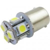 AllLight LED T25/5, 8 диодов BA15s 12V White - зображення 1