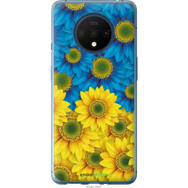 Endorphone Чехол на OnePlus 7T Жёлто-голубые цветы 1048u-1809-38754