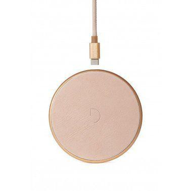 DECODED Wireless Fast Charger Leather Pad 10W Gold Metal/Rose (D9WC2GDRE) - зображення 1