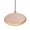 DECODED Wireless Fast Charger Leather Pad 10W Gold Metal/Rose (D9WC2GDRE) - зображення 3