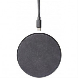 DECODED Fast Pad Wireless Charger Black Metal/Black Leather (D8WC1BK)