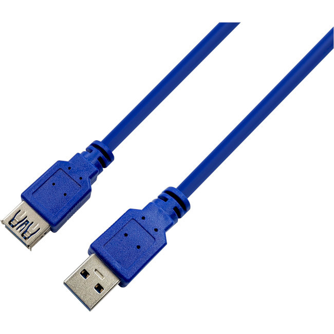 Prologix USB 3.0 AM/AF 1.8m Blue (PR-USB-P-11-30-18m) - зображення 1