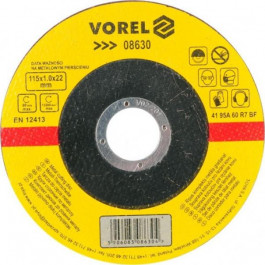 Vorel Диск отрезной по металлу : 115х1,0х22 мм, V-08630