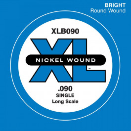 D'Addario Струна  XLB090 XL Nickel Round Wound Long Scale .090