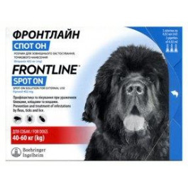 Frontline Spot On - капли для собак Вес 40 - 60 кг, одна пипетка (25487)
