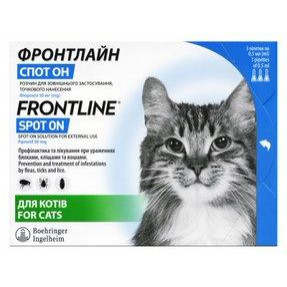 Frontline Краплі  Frontline Spot On від бліх та кліщів для собак вагою 2-10 кг 3 шт (2000981007690) - зображення 1