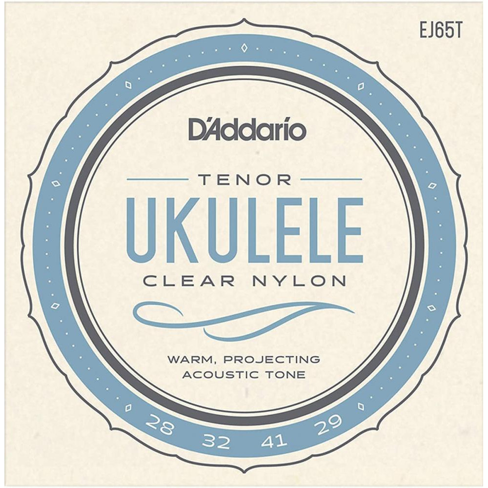 D'Addario Струны для укулеле  EJ65T Clear Nylon Tenor Ukulele Strings 28/29 - зображення 1