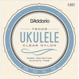 D'Addario Струны для укулеле  EJ65T Clear Nylon Tenor Ukulele Strings 28/29
