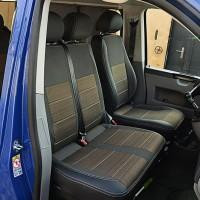 MW Brothers Авточехлы Premium для салона Volkswagen Caravelle T6 '16-, 9 мест, серая строчка (MW Brothers)