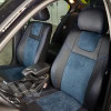 MW Brothers Авточехлы Leather Style для салона BMW 3 E46 '98-06 синяя алькантара, синяя строчка (MW Brothers) - зображення 1