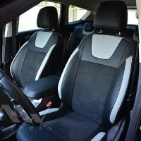   MW Brothers Авточехлы Leather Style для салона Ford Escape '13-19 светлые вставки, серая строчка (MW Brothers)