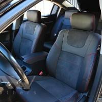   MW Brothers Авточехлы Leather Style для салона Mitsubishi Galant '04-12 красная строчка (MW Brothers)