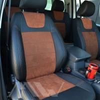 MW Brothers Чехлы Leather Style на сидения для VW AMAROK