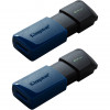Kingston 2 x 64 GB DataTraveler Exodia M USB 3.2 Blue (DTXM/64GB-2P) - зображення 1