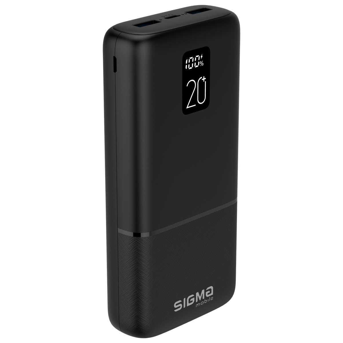 Sigma mobile X-power SI20A2QL 20000mAh Type-C PD20W QC22,5W Black (4827798423813) - зображення 1