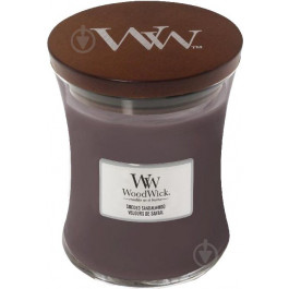 WoodWick Свеча ароматическая  Medium Sueded Sandalwood 275 г (5038581078083)