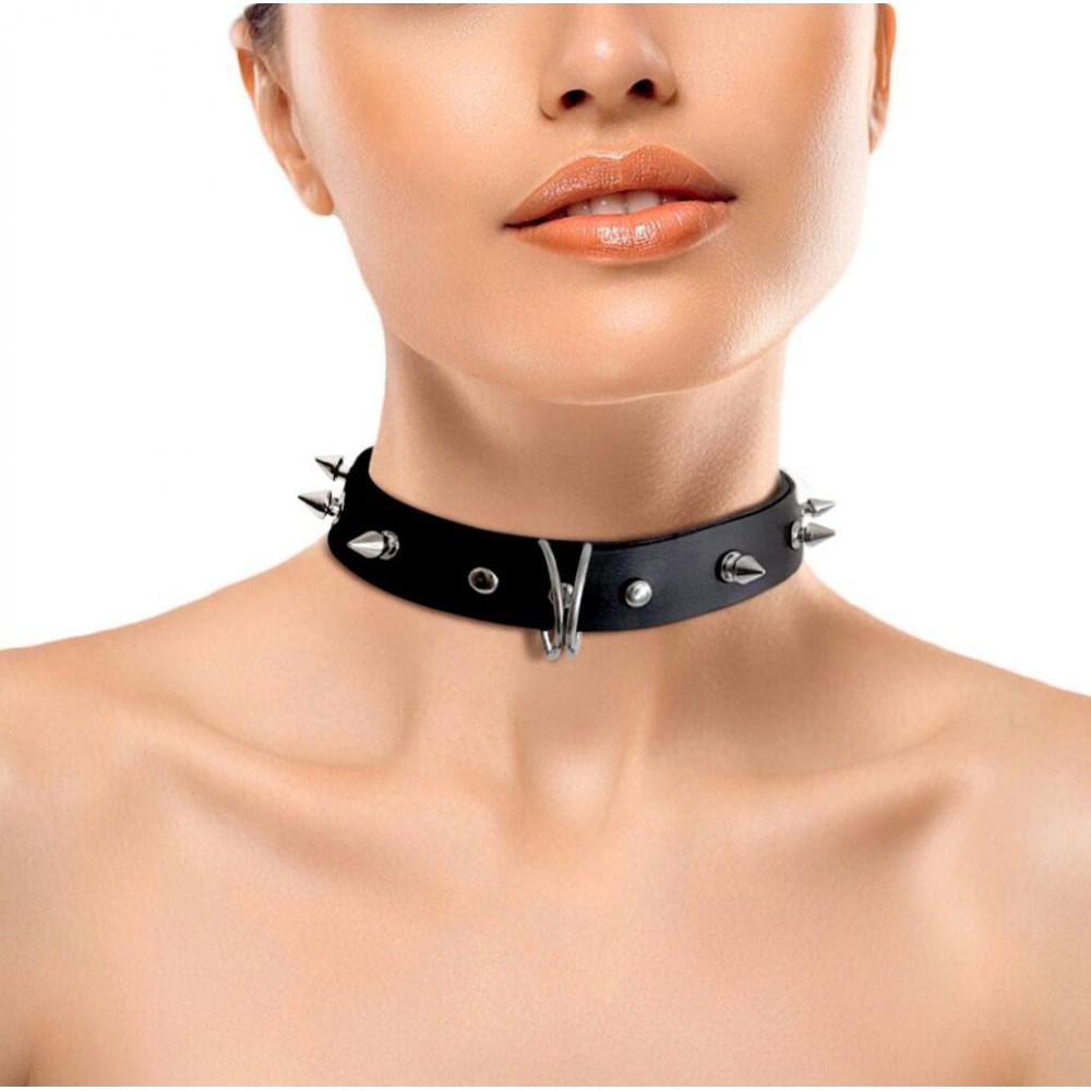 Art of Sex Ошейник Art of Sex Collar Spikes, черный (7770000303519) - зображення 1