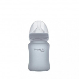 Everyday Baby Стеклянная бутылочка 240 мл светло-серый (10387)