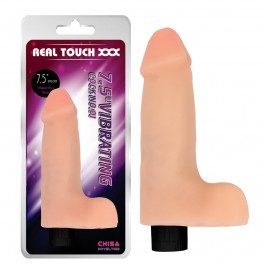 Chisa Novelties Real Touch XXX Vibrating Cock No.01 7.5 " (6610CN00091)