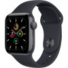 Apple Watch SE GPS 44mm Space Gray Aluminum Case with Midnight Sport Band (MKQ63) - зображення 1