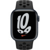 Apple Watch Nike Series 7 GPS 45mm Midnight Aluminum Case w. Anthracite/Black Nike Sport Band (MKNC3) - зображення 2